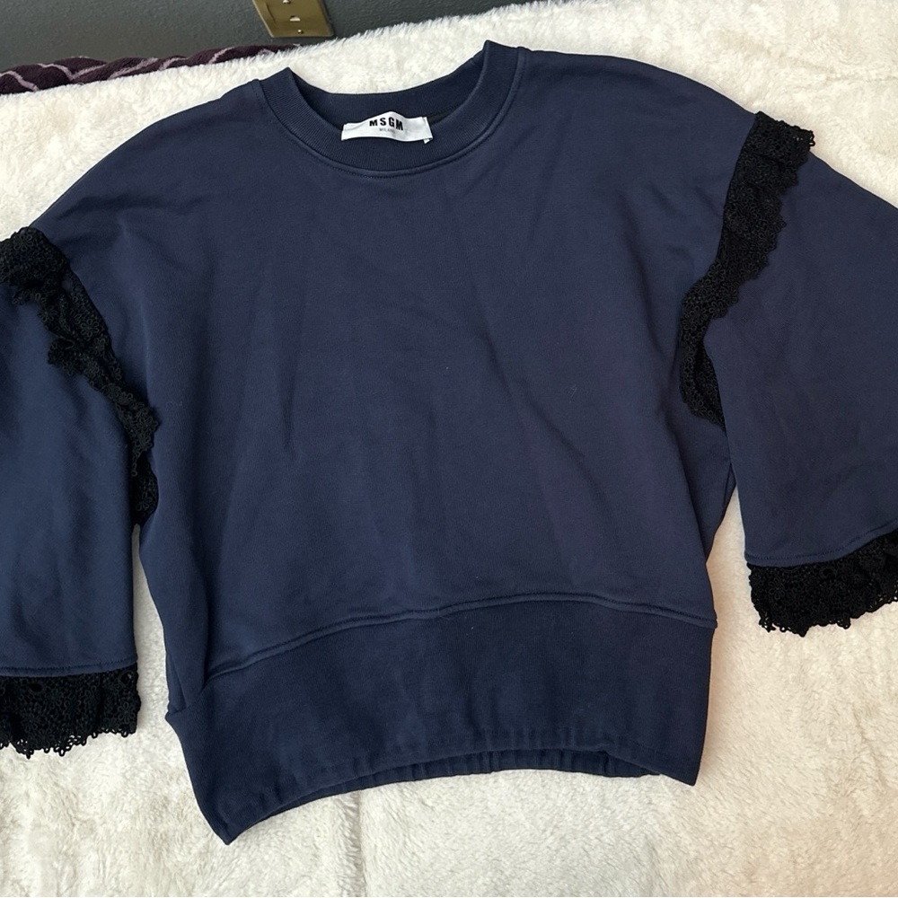 Msgm Cropped Sweater - image 2